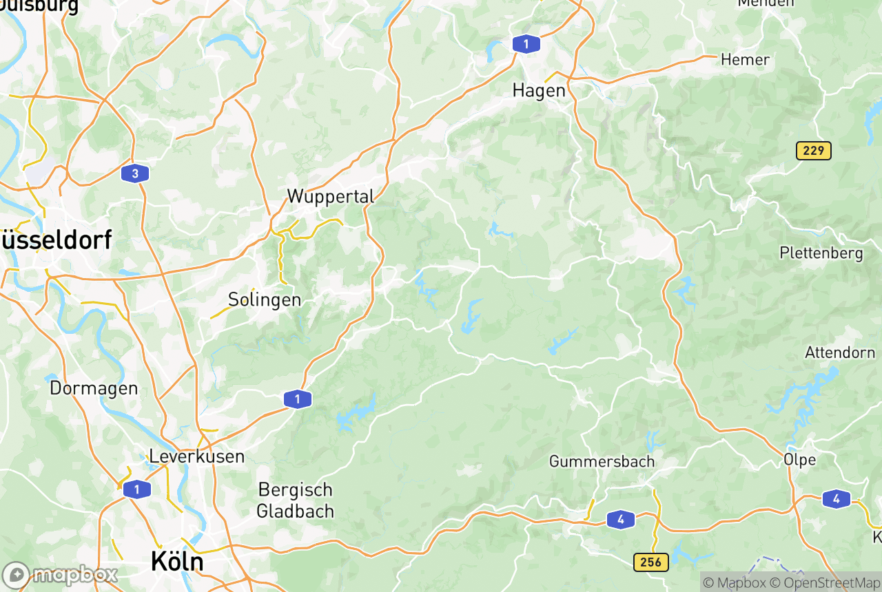 Karte von der Region und Umgebung mit den betreuten Orten